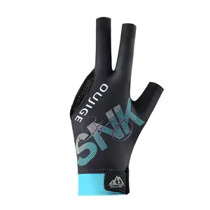 Snooker Gloves Lightweight Breathable Sweat-Wicking Three-Finger Open Design, Anti-Slip Single Pair, Professional Billiards Gloves