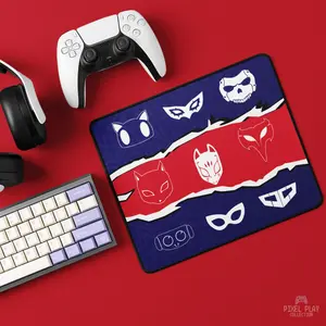 Persona 5 Mousepad, Royal Phantom Thieves Mousemat, P5R Desk Mat, PC Gaming Setup, Persona 5 Lover, Cafe LeBlanc Merch, Desk Accessories