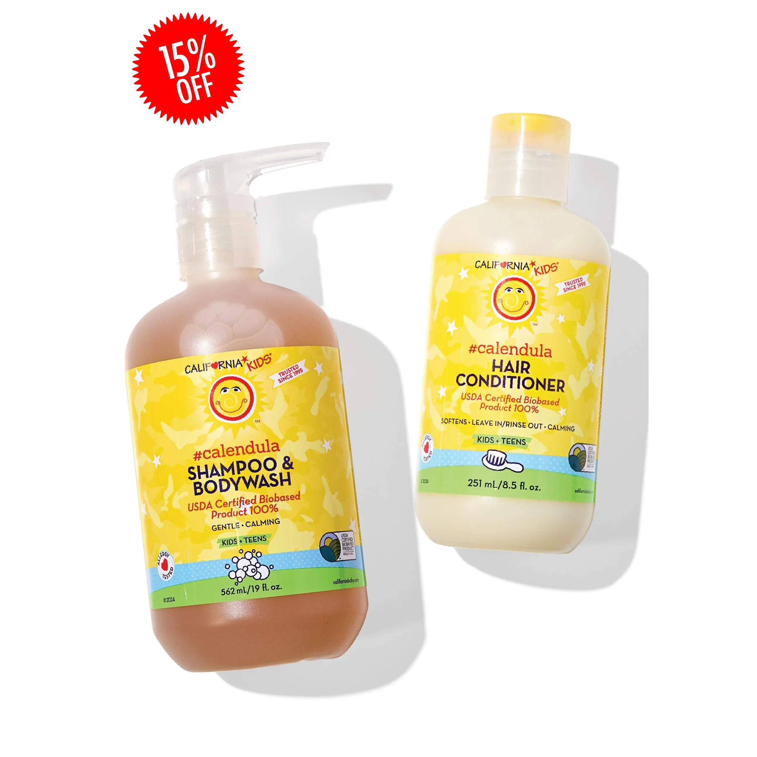 Kids #Calendula™ Shampoo + Conditioner Bundle