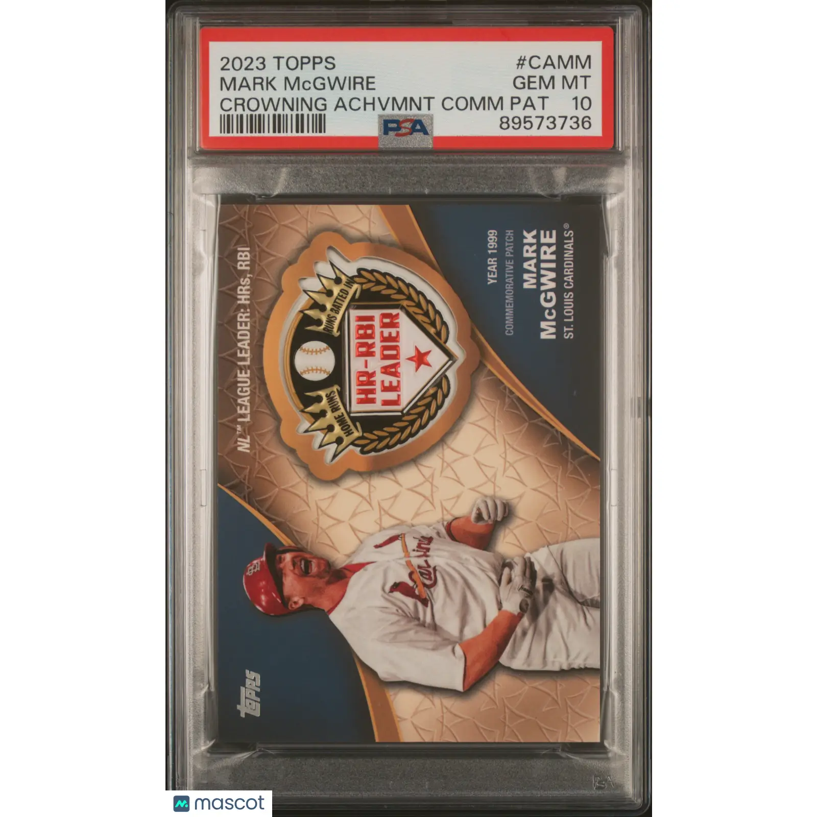 Mark Mcgwire PSA 2023 Topps Crowning Achievements Patch #CAMM 10 89573736 POP1