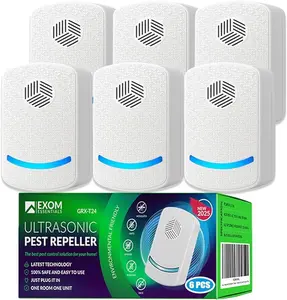 007 Professional-Grade Ultrasonic Pest Repeller - Household Plug-in Multi-Purpose Device for Repelling Mice,Bats,Cockroaches,Spiders,Fleas,Mosquitoes (All-in-One System)