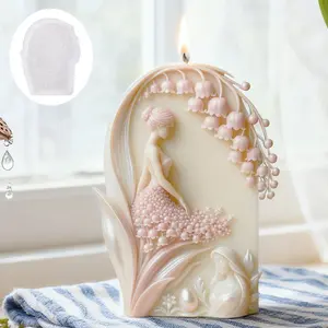 bell orchids Girl Silicone Mold   DIY Candle, Plaster, Resin & Cake Decor Crafting
