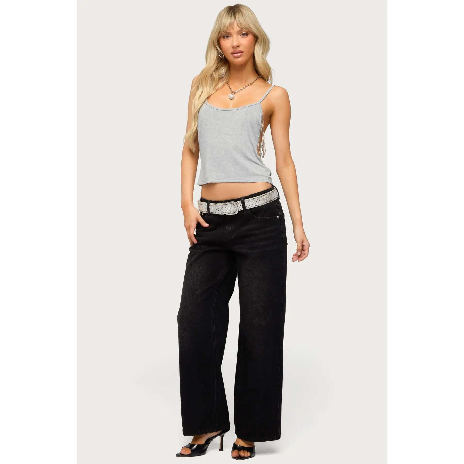 Petite Raelynn Washed Low Rise Baggy Jeans