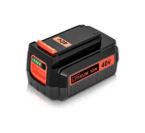 40V 3.0Ah Replacement Lithium Battery for Black and Decker 40V Battery Compatible with Black Decker 40V String Trimmer Mower Tools(Orange) High Capacity