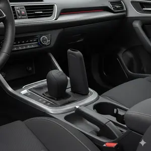 Upgrade Your Manual Car with This Heat-Resistant 2-Piece Set! Anti-Slip Shift Knob Cover & Handbrake Boot for Cars and SUVs. Durable Dustproof Design for Enhanced Interior Style & Grip.
