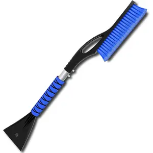 Snow Brush - Ice Scrapers for , 27" Detachable Snow Scrapers with   Grip for , , Suvs (Heavy Duty ABS, PVC Brush, Blue)