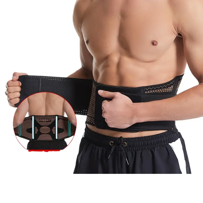 Unisex Abdominal Binder, Copper-Infused Adjustable Support Brace for Post-Surgery, Postpartum, and Hernia Recovery, Healthcare