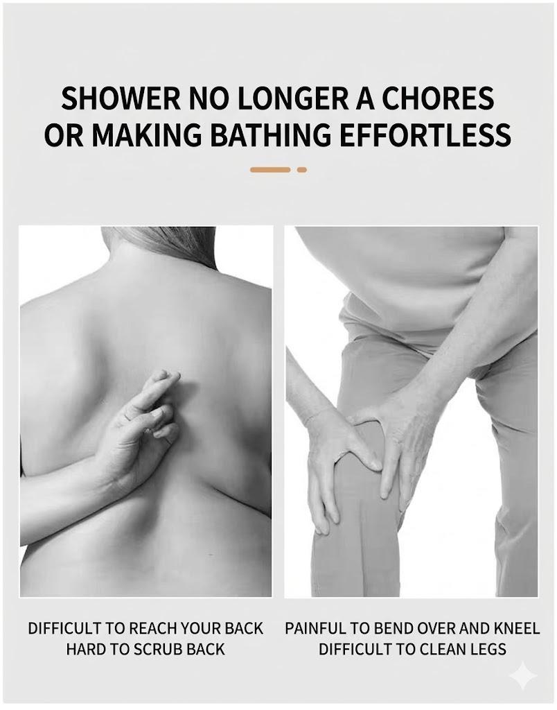 The Ultimate Shower Hack!  Non-Slip Foot Scrubber Mat - Clean & Massage Your Feet Effortlessly (Available in Pink/Blue)