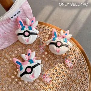 1 piece Sylveon earphone case, a cute wireless Bluetooth earphone case, a durable, stylish and Protection accessory suitable for AirPods Pro 3/1/2/3/4/Pro/Pro2 (the shape may vary depending on the model)