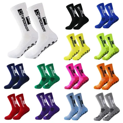 Men's Adults' Grip Socks for Soccer - Size 6-12, All Season Sports Socks, Dry-Feel Fabric, Non-Slip, Comfortable, Breathable, Hand Wash, Ideal for Gym, Field