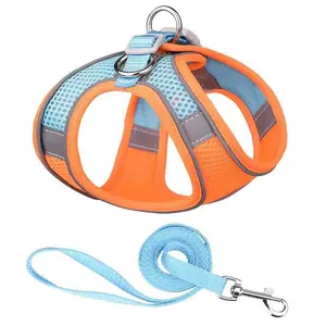 Pet Supplies Pet Dog Leash Cat Dog Harness Vest Style Breathable Reflective Dog Walking Leash