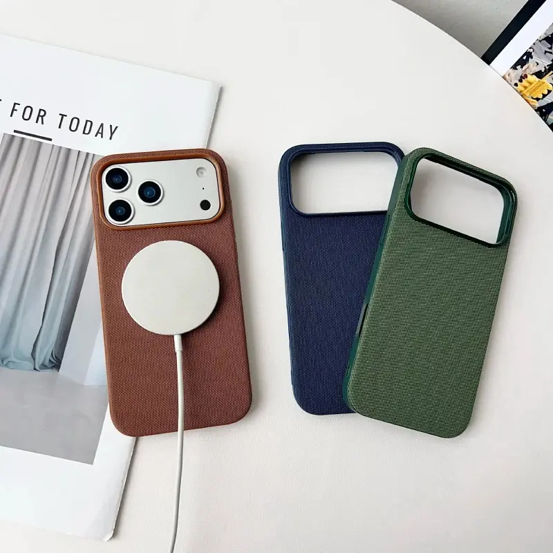 Official Original MagSafe Techwoven Casing - Magnetic Wireless Charging Phone Accessories for iPhone 13,14,15,16,17,17Air Pro Max