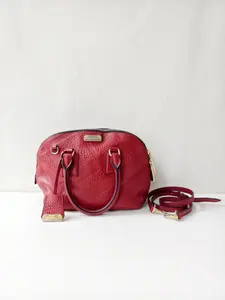 Pre-owned BURBERRY Leather Crossbody Bags Orchard Small Bowling Bag（BF 12Z）