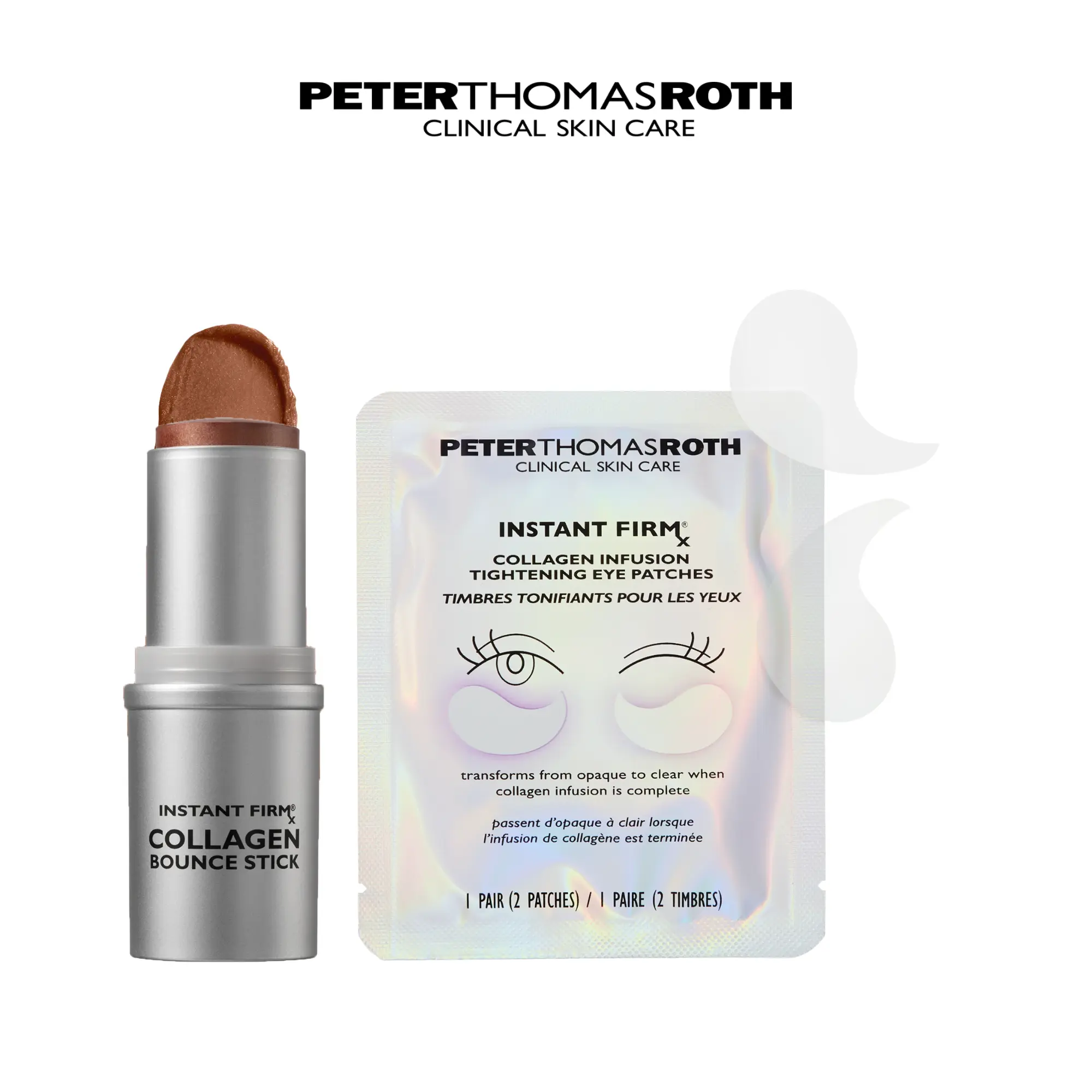 Peter Thomas Roth Instant FirmX Collagen Eye Patches + Bounce Stick Bundle
