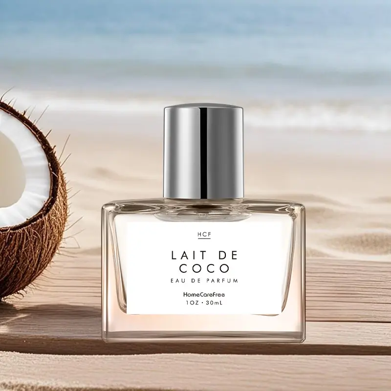 Coconut Milk Perfume 30ML + Vanilla Coconut Roll-On Oil 10ML, Sweet Dreams Aroma, Coconut Fragrance, Highly Scented, Cosmetic Scent, Aromatic Chic Gourmand, Recyclable Liquid Perfume Set, Single Item Packaging