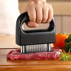 Stainless Steel 48-Blade Meat Tenderizer Mallet – Juicy Steaks, Chicken & Pork, Dishwasher Safe Kitchen Gadget