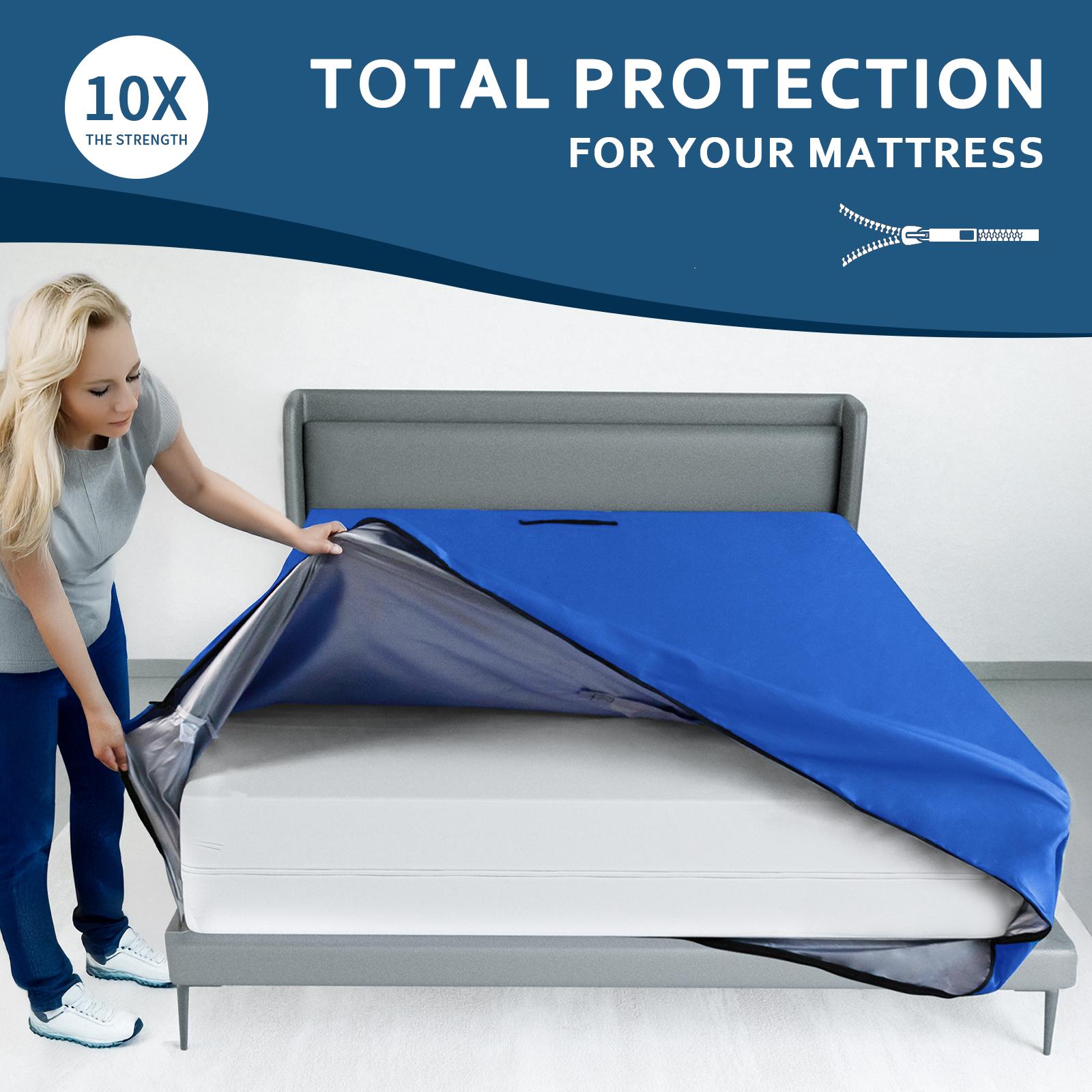 Moonsea Waterproof Mattress Bags for Moving and Storage with Strong Handles Zipper Reusable Storage Bag Extra Heavy Duty Easy Carrier Protector for Moving #TiktokShopSpringGlowUp Moonsea Waterproof Mattress Bags for Moving and Storage with Strong Handles Zipper Reusable Storage Bag Extra Heavy Duty Easy Carrier Protector for Moving #TiktokShopSpringGlowUp