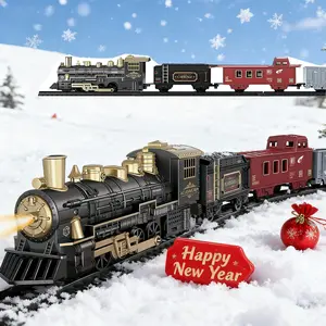 Electric Track Car Toy, Retro Mini Christmas Small Train, 2026 New Model, Unisex Gift for Kids, Perfect for Birthdays & Holidays