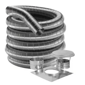 M & G Duravent 6DF304-25K 6 Inch x 25 ft. kit of 304-Alloy DuraFlex Light Liner