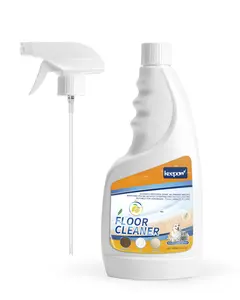 KEEPOW Multi-Surface Floor Bathroom Cleaner Solution 500ml, Deep Cleans for All Robot Vacuums with Mopping and Wet/Dry Mop Cleaner (Fresh lemon flavor with two pump heads)