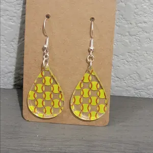 Softball Earrings