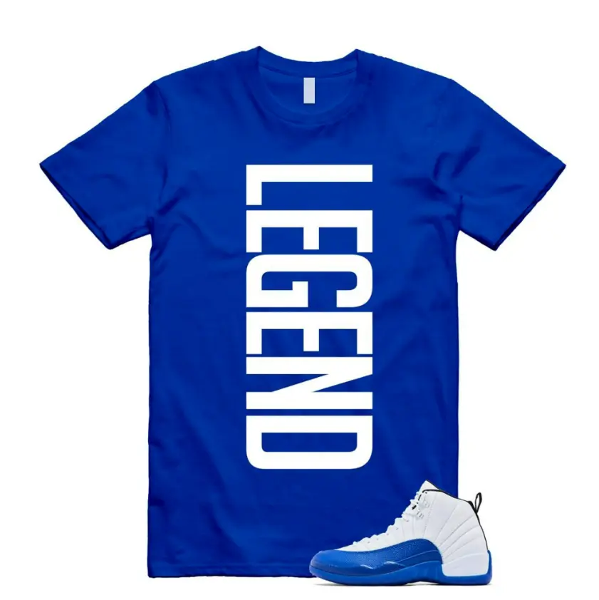 12 Blueberry Game Royal Blue White Black T Shirt Match LEGEND, 12 Blueberry Outfit, Graphic Tees, Womenswear Top T-Shirt