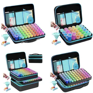 5D Diamond Painting Accessories Tool Kit Bag, 30/60/120/240 Slots, Suitable for Mosaic Art, Beadwork, DIY Craft, Gift for Diamond Painting Lovers, Diamond Art Tools, Diamond Painting Kits