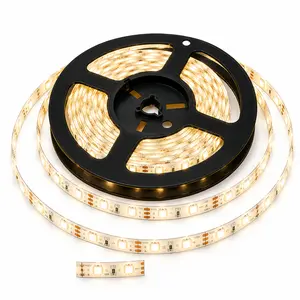 Perfect Holiday LED Strip Lights Ambient Lighting Waterproof Flexible 300 LED 5M Ultra Bright 3528 - Warm White