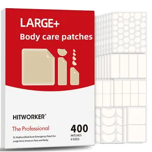 400pcs Acne Patches, Blemish Patches for All Skin Types, 6 Sizes, No Preservatives or Alcohol, Daily Facial Skincare Accessories, Spot Care, Hydrocolloid Acne Patch
