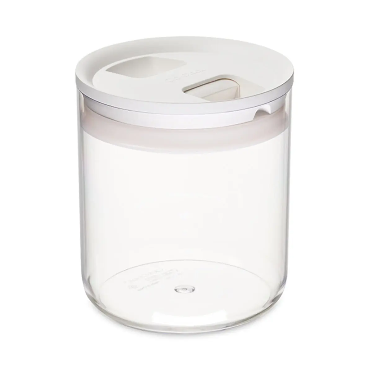 Click Clack 1.6-Quart Round Pantry Canister | White