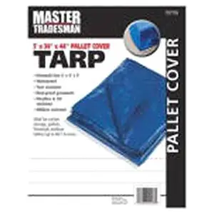 Master Tradesman MT BLUE PALLET COVER TARP 5 x 4 x 4 ft. Polyethylene Pallet Tarp Cover - Blue