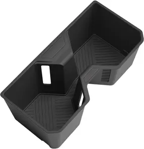 Compatible with 2025 Toyota 4Runner Accessories – Center Console Cup Holder Insert, Black TPE Non-Slip Interior Upgrade