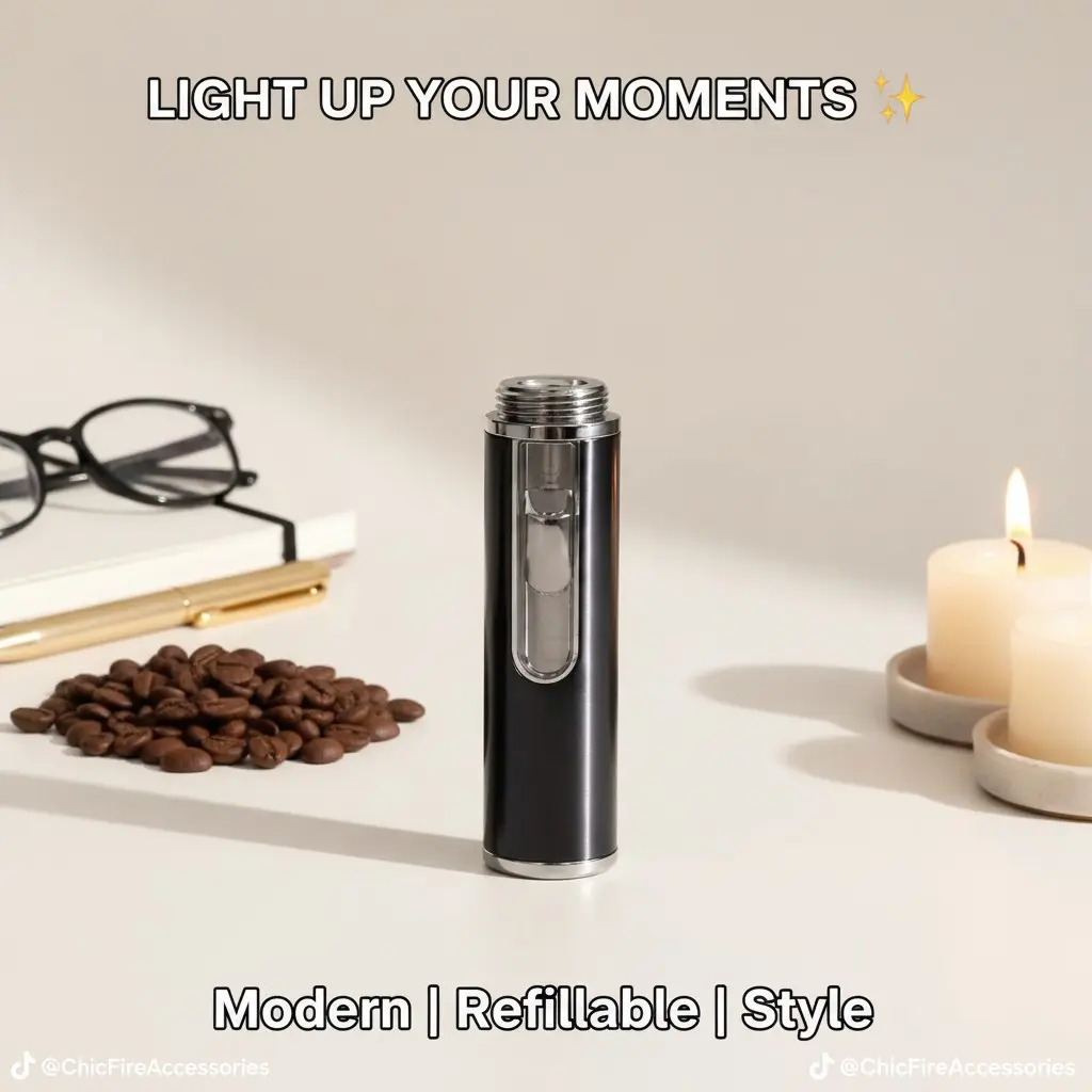Compact Lightweight Windproof Pocket Torch Lighter, Travel Must-Have for Camping & Outdoor BBQ, Versatile Ignition Tool for Kitchen light candles ,camping essentials,Ideal Holiday & Birthday Gift