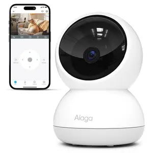 【Price Error】Alaga AI 2K 2.4G/5G WiFi6 Security Camera 3MP CCTV Indoor Monitor 360° PanTilt, Human Detection, Dual-Band, With Alexa