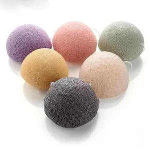 1pc [Natural Deep Cleansing Facial Sponge] 100% Natural, Chemical Free, All Natural Konjac Facial Sponge For Deep, Gentle, Cleansing And Exfoliation