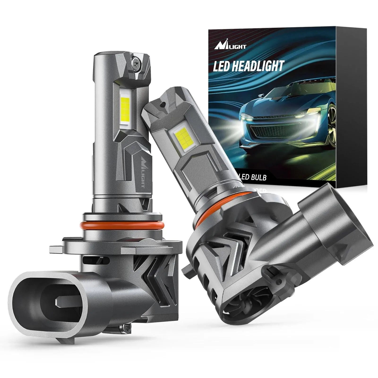 Nilight 9005 HB3 LED Headlamps Bulbs - High Lumen, 1:1 Compatibility, Compact Mini, Plug-and-Play, Low/High Beam Bright Headlights for Car Lighting