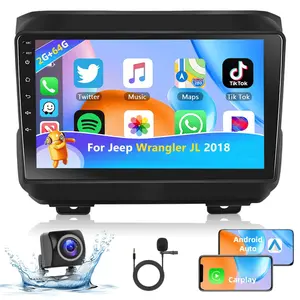 9" Android 13 Car Stereo for Jeep Wrangler JL Gladiator JT 2018, 2G/4G RAM+64G ROM, Wireless Carplay & Android Auto, IPS Touchscreen, GPS Navigation, WiFi, Bluetooth, SWC, Backup Camera