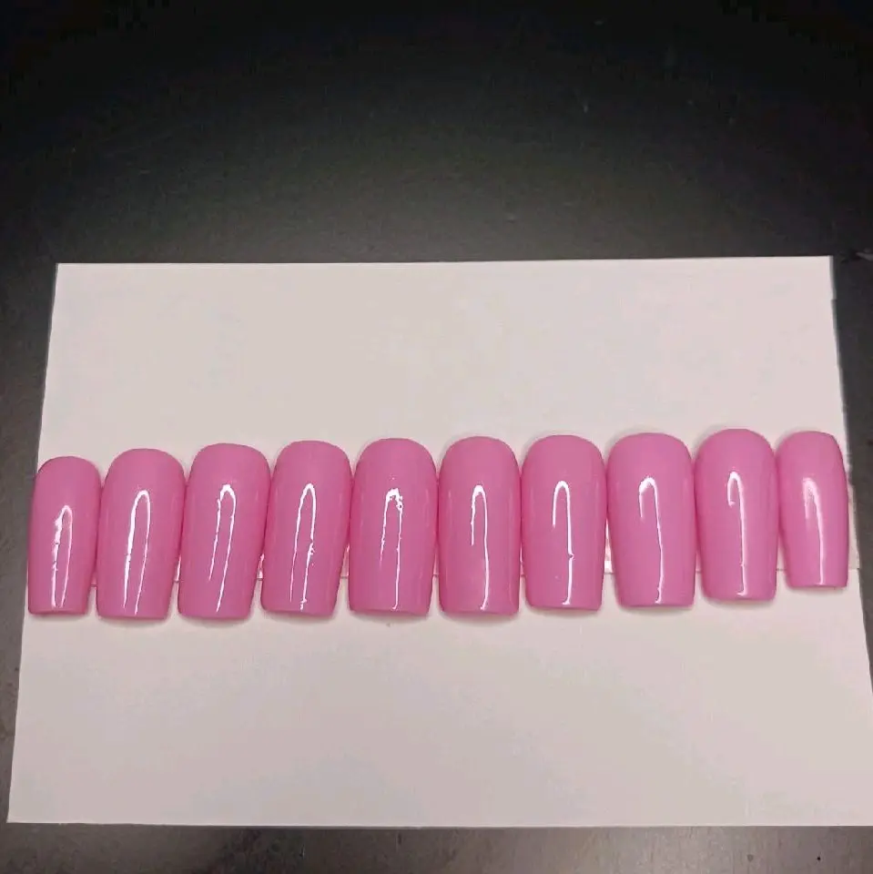 Pink Magenta Square Acrylic Press On Nails Pink Magenta Square Acrylic Press On Nails