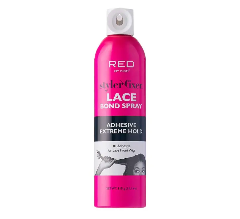 Red by Kiss Styler Fixer Lace Bond Spray Adhesive Extreme Hold 11 OZ