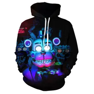 Five Nights at Freddy's Hoodie,Fnaf 3d Print Game Sweatershirt Hoodie