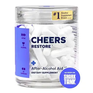 Cheers Restore Supplement with DHM & L-Cysteine 12 Doses 36 ct After Alcohol Aid Dietary Supplement Fitness