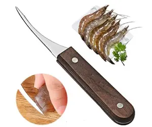 2 Piece Stainless Steel Shrimp Peeler Deveiner Tool Set Quick Cleaner Kitchen