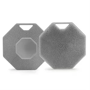 Silicone Bath Brush | Non-Slip Back Exfoliating Brush | Deep-Cleansing Body Massage Brush for Daily Shower and Bath Use