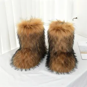 Cozy Faux High-Top Boots - Soft Plush Lined, Warm, Comfortable, Fuzzy, Snow-Ready, Y2k-Inspired Winter Boots for Women - for Cold Weather, Casual Outings, and Trendy Fashion Statements(Sports & Outdoor)(Home Supplies)(Sports & Outdoor)
