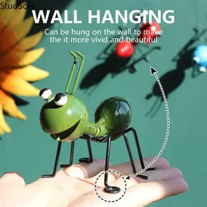 Creative Iron Ant Decor, Mini Metal Ant Statue, Whimsical Garden Lawn & Desktop Ornament for Kids Room & Courtyard