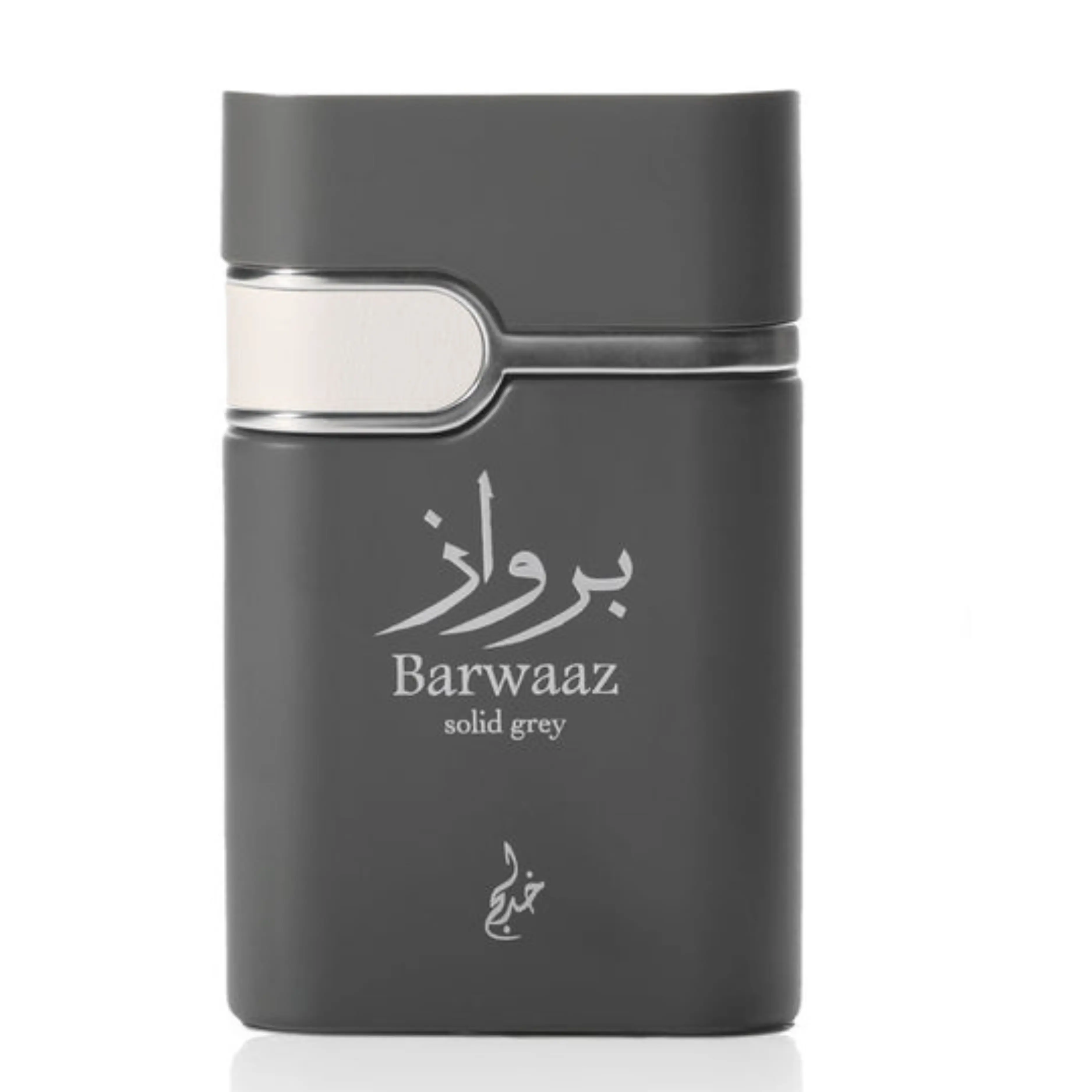 Khadlaj Barwaaz Solid Grey for Unisex Eau de Parfum Spray, 3.4 Ounce