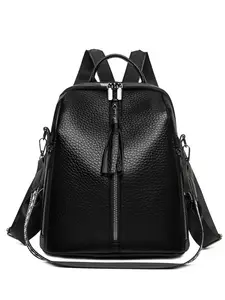 Women's Vintage Fashion Backpack, Large Capacity Lightweight Waterproof School Bag, Casual Travel Shoulder Bag, New Style