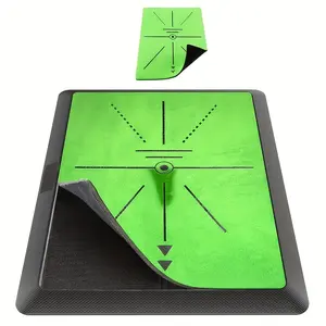 Golf Hitting Mat | Golf Training Mat For Swing Path Feedback/Detection Batting | Extra Replaceable Golf Practice Mat 16"x12" | Golf Gifts For Men/Women For Home Indoor Outdoor