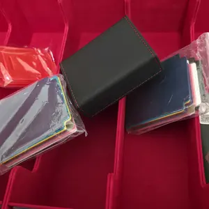 Trading Card Storage Box 2400+ Capacity  – MTG Commander Deck Box with 24 Colorful Divider Tabs – TCG Card Holder for PTCG, Sports, Football & Baseball Cards