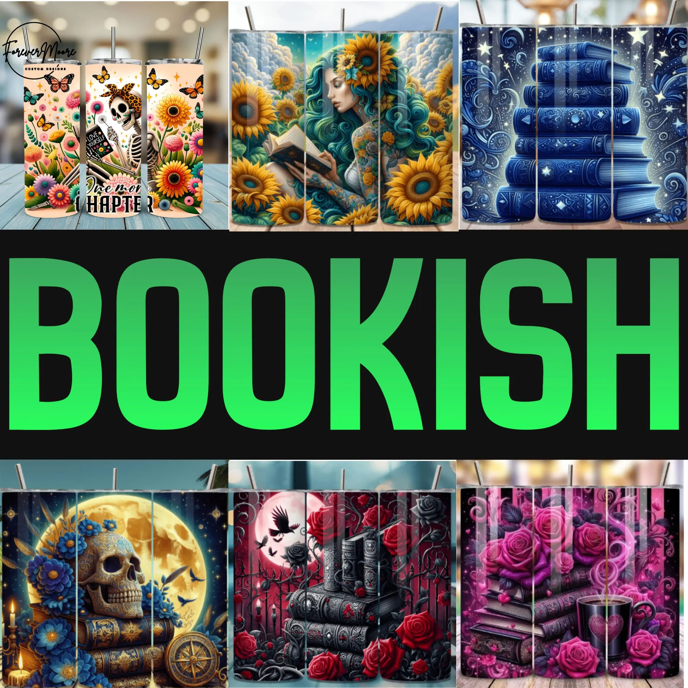BOOKISH TUMBLERS